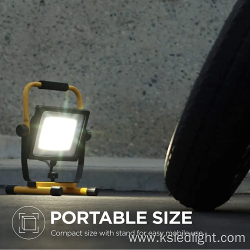 Outdoor portable folding electrodeless LED work light